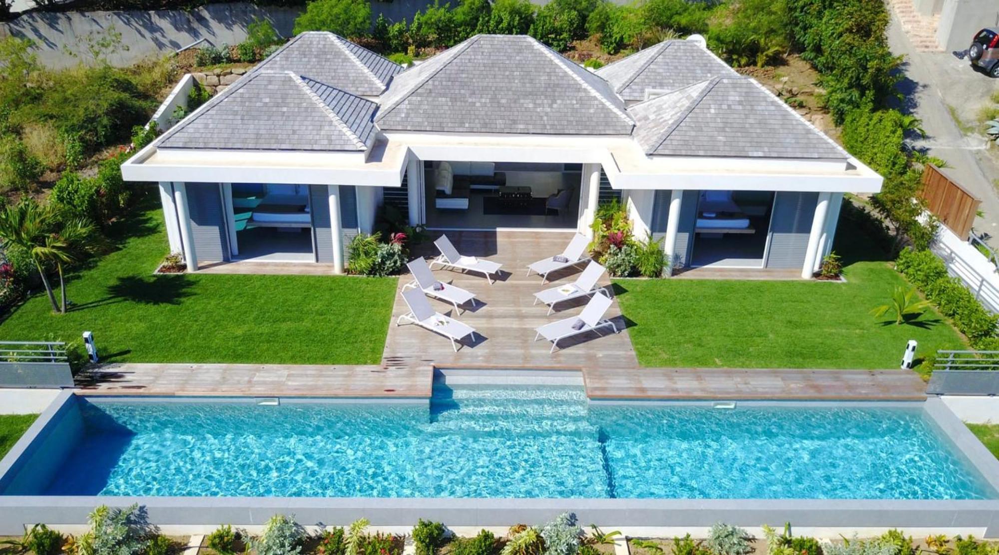 Charming Villa With Outstanding View Marigot Bagian luar foto
