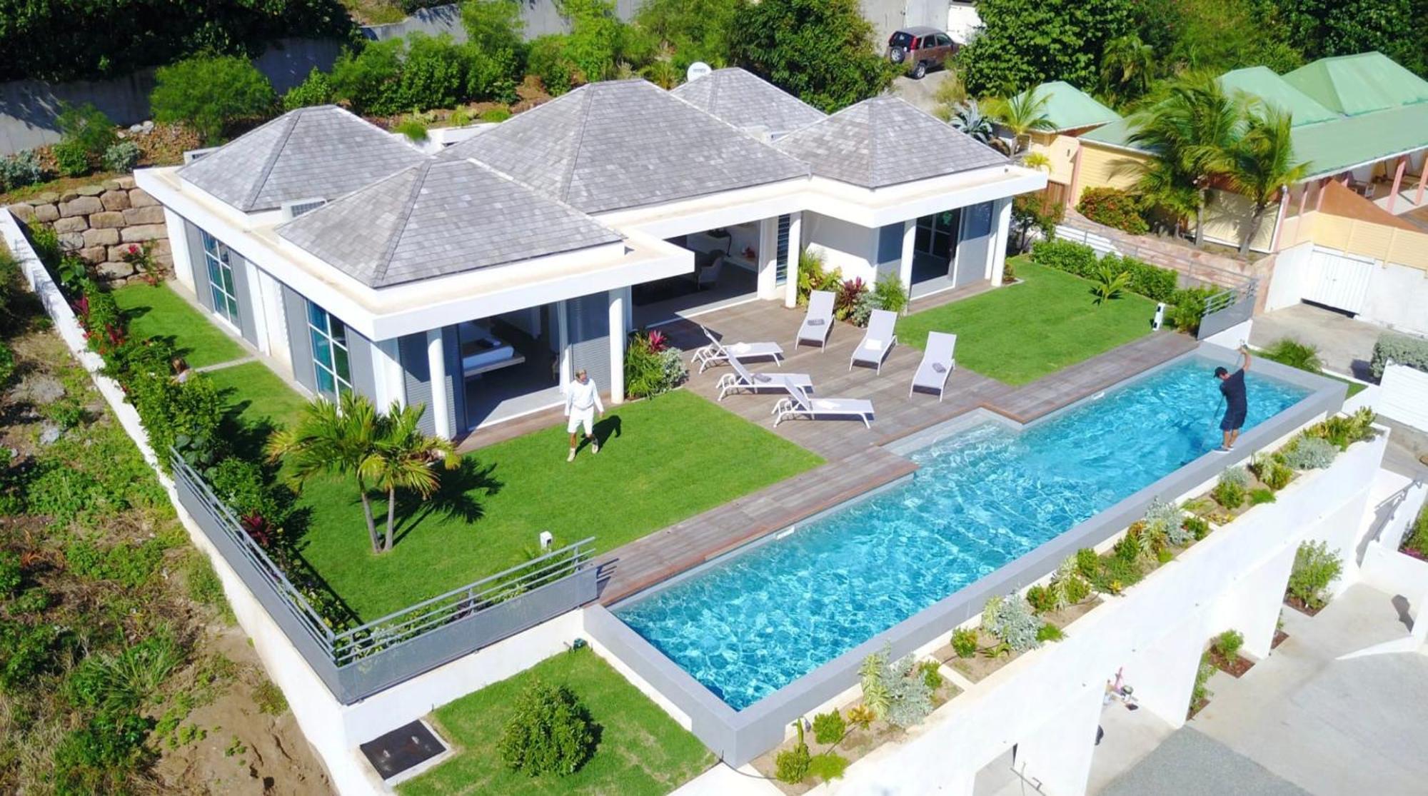 Charming Villa With Outstanding View Marigot Bagian luar foto